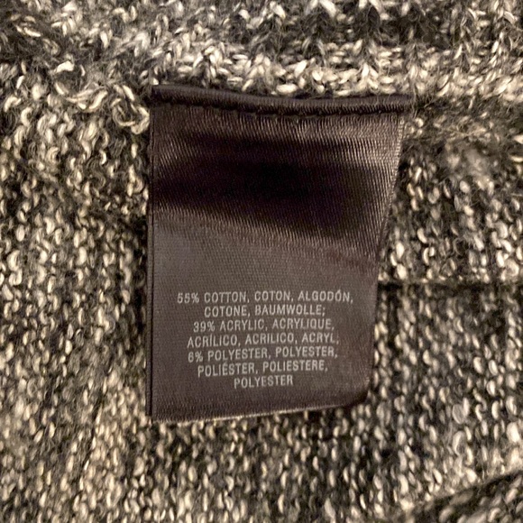 Anthro Field Flower Marled Spacedye Cowl Neck High Leg Slit Tunic Sweater Top - Picture 9 of 11